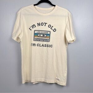 Life Is Good Men’s Crusher-Lite I’m Not Old I’m Classic cotton t-shirt, small.